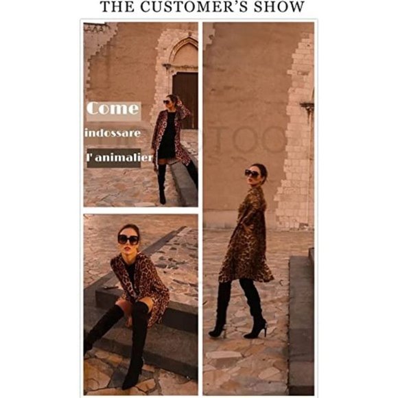 womens Fashion Casual Open Front Printed Cardigans Sweaters - Picture 4 of 5